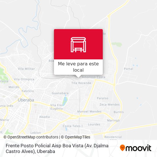 Frente Posto Policial Aisp Boa Vista (Av. Djalma Castro Alves) mapa