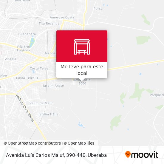 Avenida Luís Carlos Maluf, 390-440 mapa