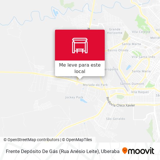 Frente Depósito De Gás (Rua Anésio Leite) mapa