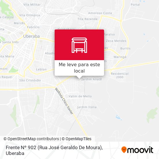 Frente Nº 902 (Rua José Geraldo De Moura) mapa