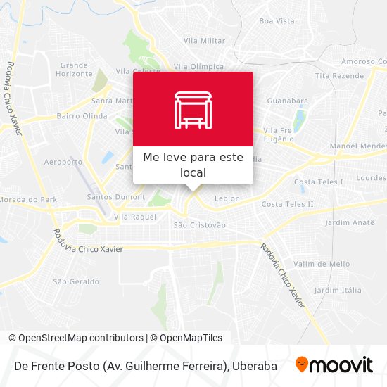 De Frente Posto (Av. Guilherme Ferreira) mapa