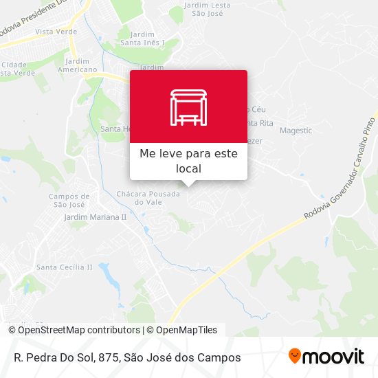 R. Pedra Do Sol, 875 mapa