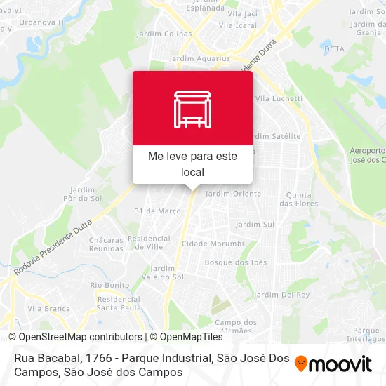 Parada Rua Bacabal, 1766 - Parque Industrial, São José Dos Campos ...