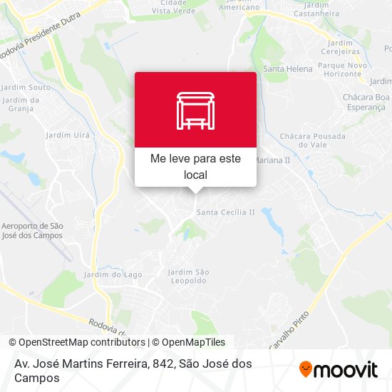 Av. José Martins Ferreira, 842 mapa