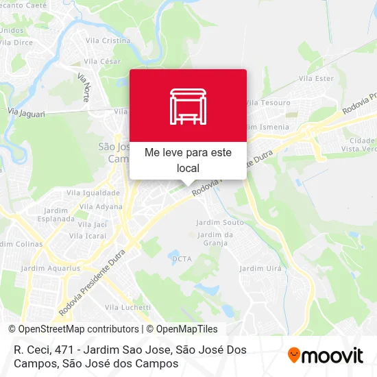 R. Ceci, 471 - Jardim Sao Jose, São José Dos Campos mapa