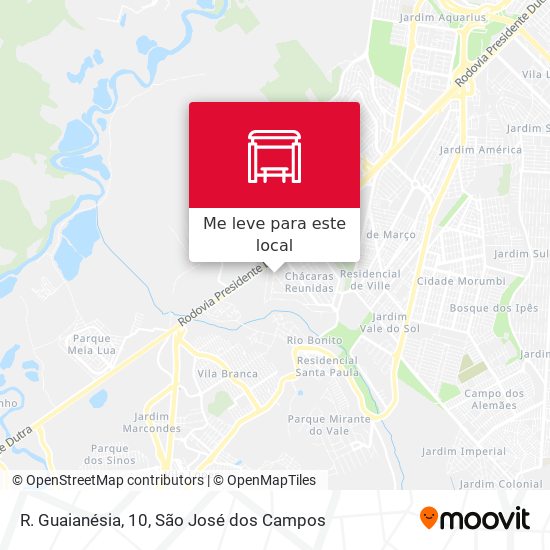 R. Guaianésia, 10 mapa