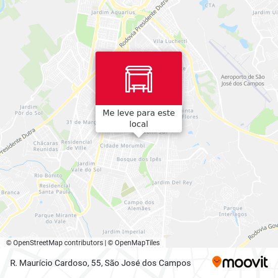 R. Maurício Cardoso, 55 mapa
