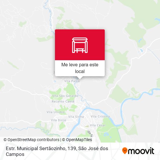 Estr. Municipal Sertãozinho, 139 mapa