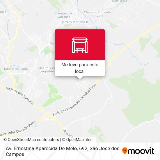 Av. Ernestina Aparecida De Melo, 692 mapa