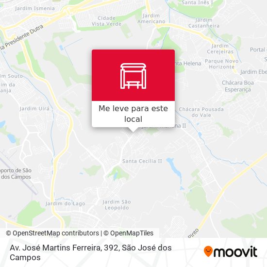 Av. José Martins Ferreira, 392 mapa