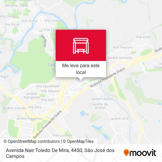 Avenida Nair Toledo De Mira, 4450 mapa