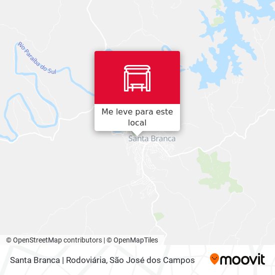 Santa Branca | Rodoviária mapa