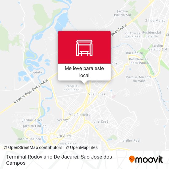 Terminal Rodoviário De Jacareí mapa