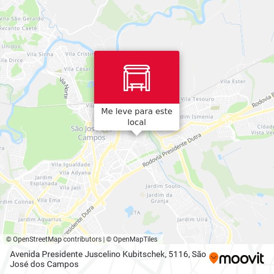 Avenida Presidente Juscelino Kubitschek, 5116 mapa