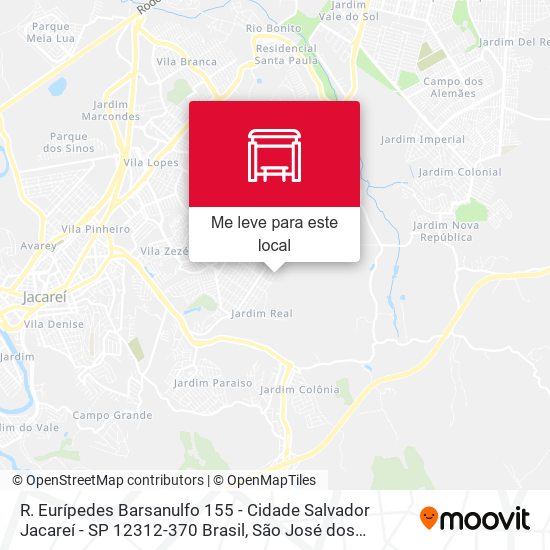 R. Eurípedes Barsanulfo 155 - Cidade Salvador Jacareí - SP 12312-370 Brasil mapa