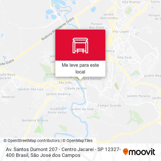Av. Santos Dumont 207 - Centro Jacareí - SP 12327-400 Brasil mapa