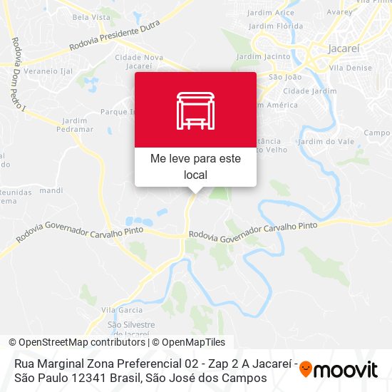 Rua Marginal Zona Preferencial 02 - Zap 2 A Jacareí - São Paulo 12341 Brasil mapa