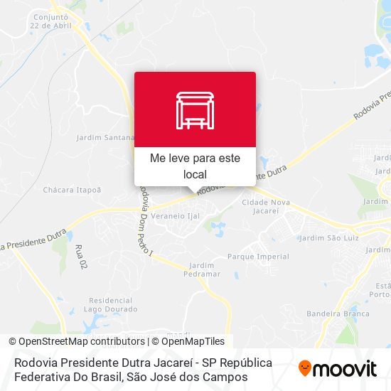 Rodovia Presidente Dutra Jacareí - SP República Federativa Do Brasil mapa