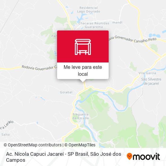Ac. Nícola Capuci Jacareí - SP Brasil mapa