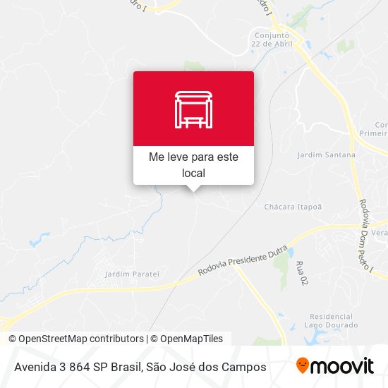 Avenida 3 864 SP Brasil mapa