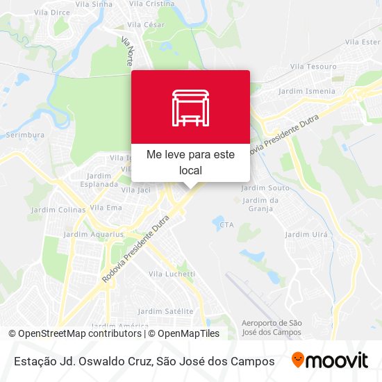 Estação Jd. Oswaldo Cruz mapa