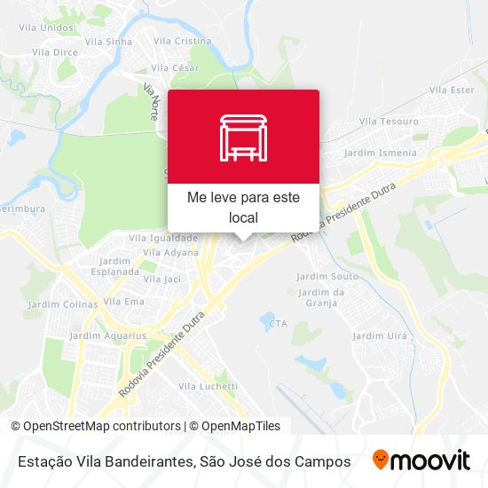 Estação Vila Bandeirantes mapa