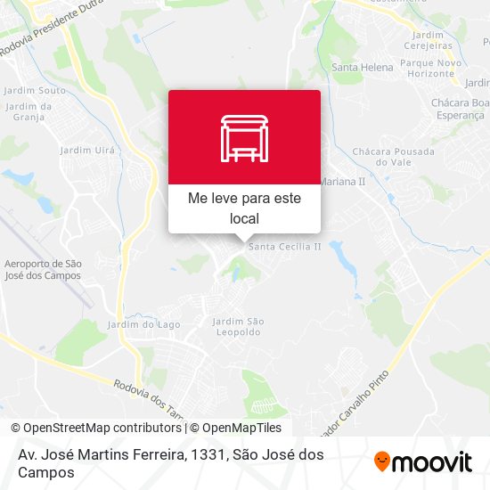 Av. José Martins Ferreira, 1331 mapa