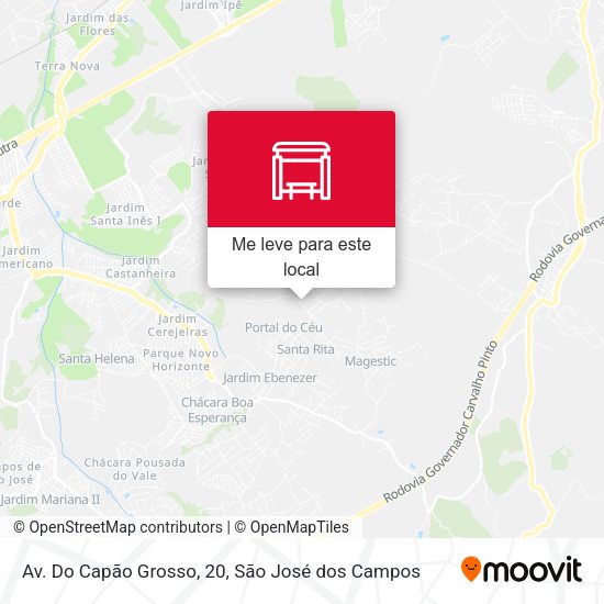 Av. Do Capão Grosso, 20 mapa