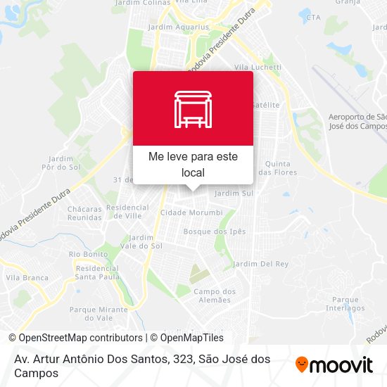 Av. Artur Antônio Dos Santos, 323 mapa
