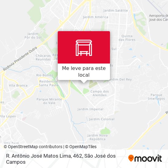R. Antônio José Matos Lima, 462 mapa