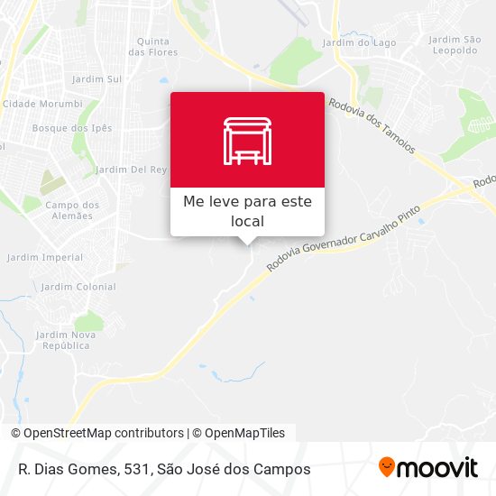 R. Dias Gomes, 531 mapa
