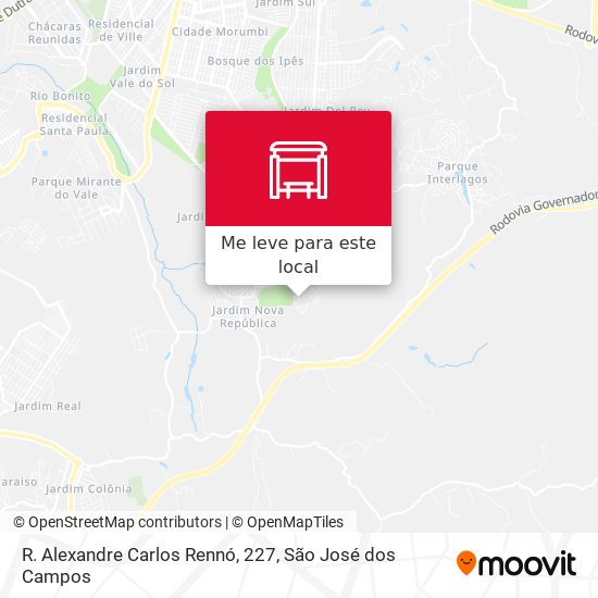R. Alexandre Carlos Rennó, 227 mapa