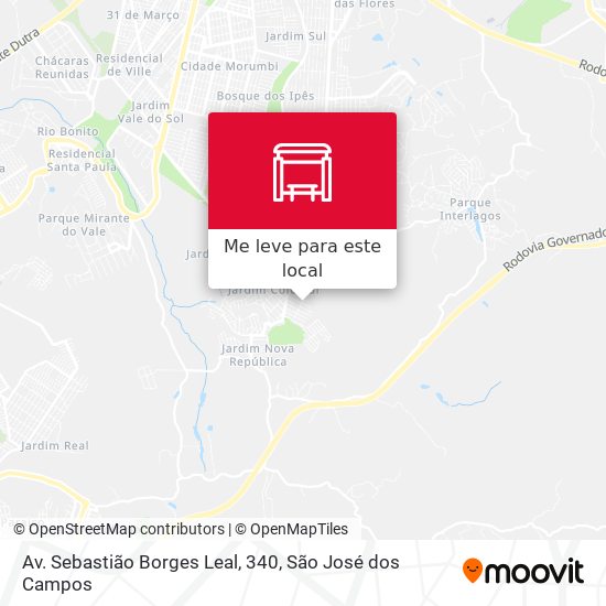 Av. Sebastião Borges Leal, 340 mapa