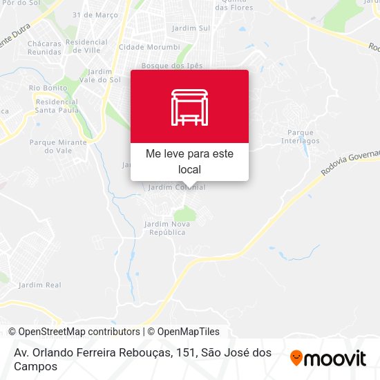 Av. Orlando Ferreira Rebouças, 151 mapa