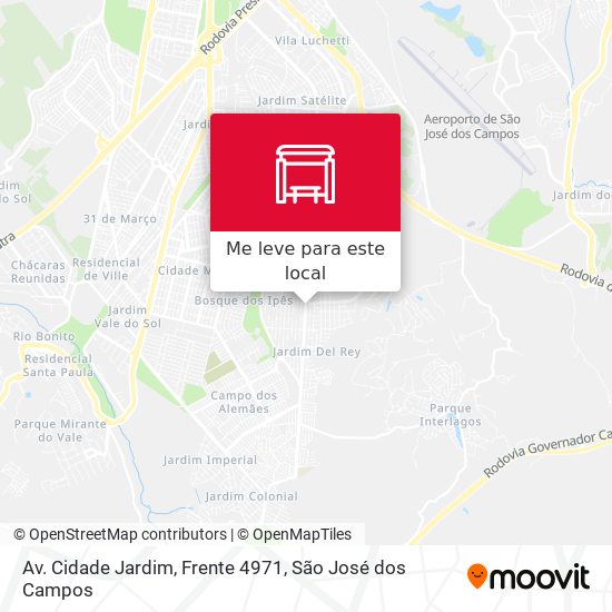 Av. Cidade Jardim, Frente 4971 mapa