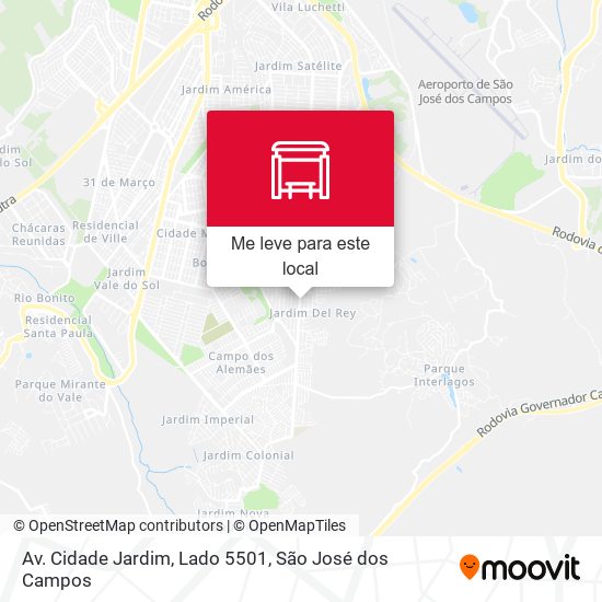 Av. Cidade Jardim, Lado 5501 mapa