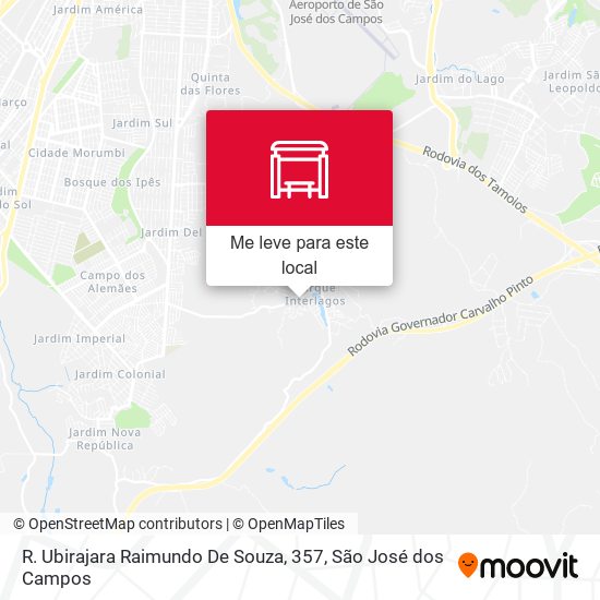 R. Ubirajara Raimundo De Souza, 357 mapa