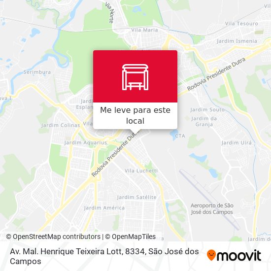 Av. Mal. Henrique Teixeira Lott, 8334 mapa