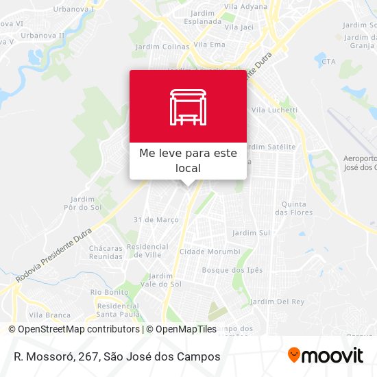 R. Mossoró, 267 mapa