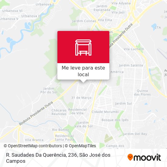 R. Saudades Da Querência, 236 mapa