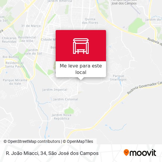 R. João Miacci, 34 mapa