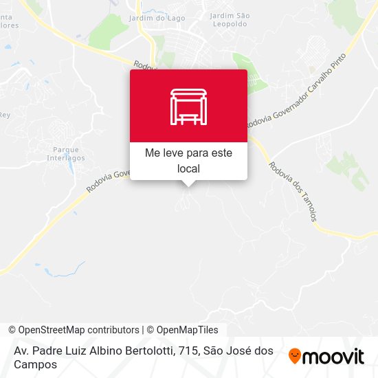 Av. Padre Luiz Albino Bertolotti, 715 mapa