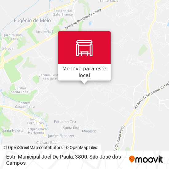 Estr. Municipal Joel De Paula, 3800 mapa