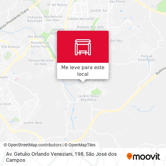 Av. Getulio Orlando Veneziani, 198 mapa