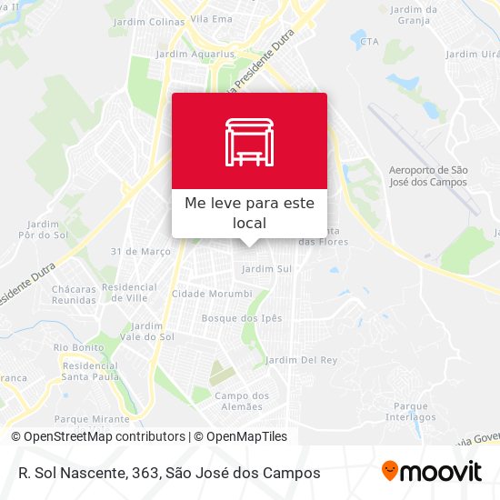 R. Sol Nascente, 363 mapa