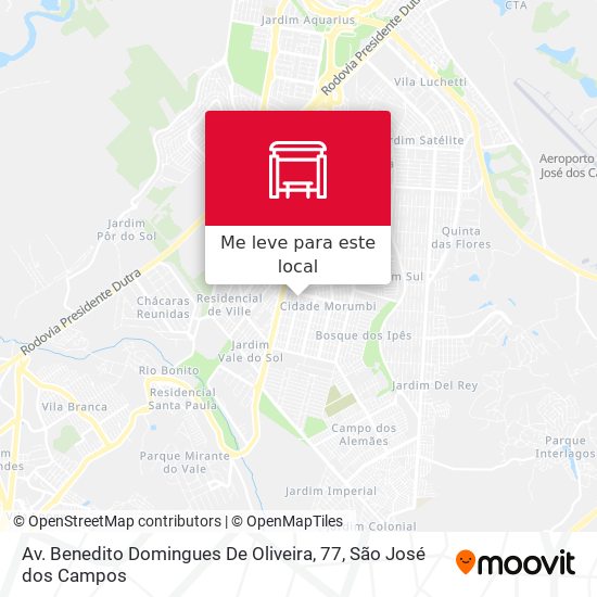 Av. Benedito Domingues De Oliveira, 77 mapa