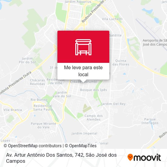 Av. Artur Antônio Dos Santos, 742 mapa