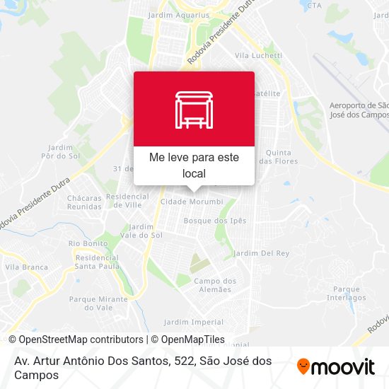 Av. Artur Antônio Dos Santos, 522 mapa