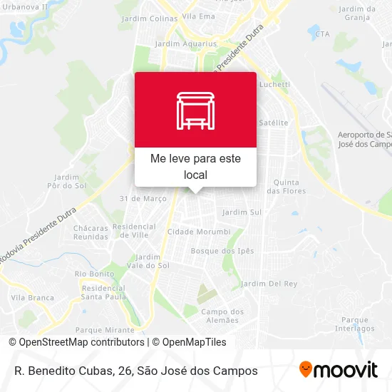 R. Benedito Cubas, 26 mapa