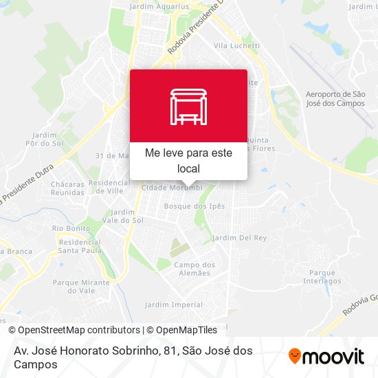 Av. José Honorato Sobrinho, 81 mapa